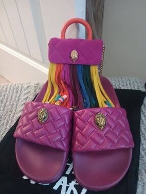 Kurt Geiger Purse & Slides  Authentic Purse Mint Slides Great Condition